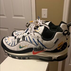 Nike Air Max White with Multicolor Details